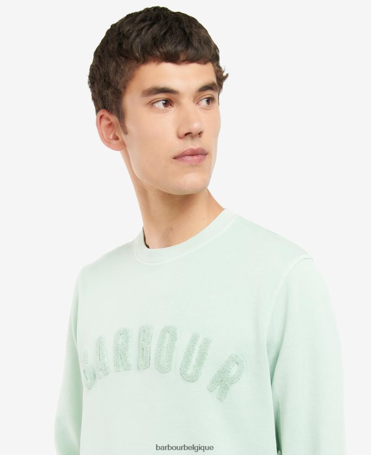 vêtements Barbour pull à grand logo poudre bleue Hommes T2L6ZP1041