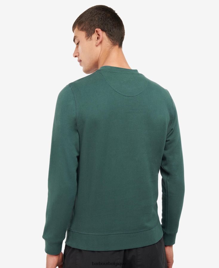 vêtements Barbour pull ras du cou debson bleu monaco Hommes T2L6ZP992