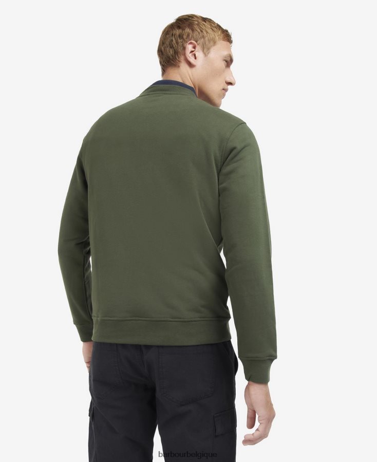 vêtements Barbour pull ras du cou roadster sable de cavalerie Hommes T2L6ZP1067