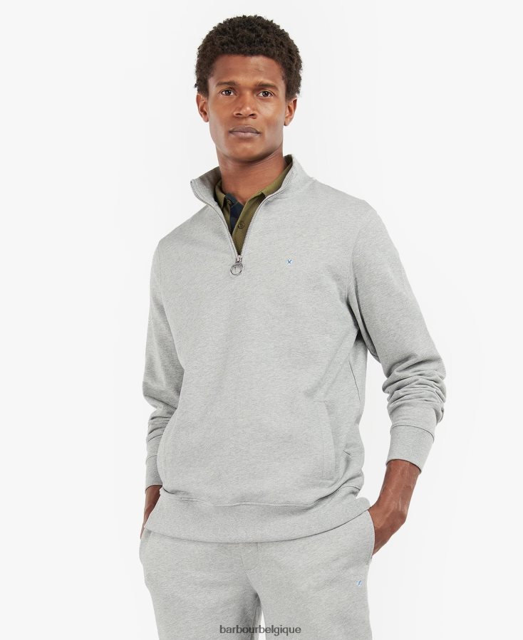 vêtements Barbour pull rothley demi zip marine Hommes T2L6ZP1009