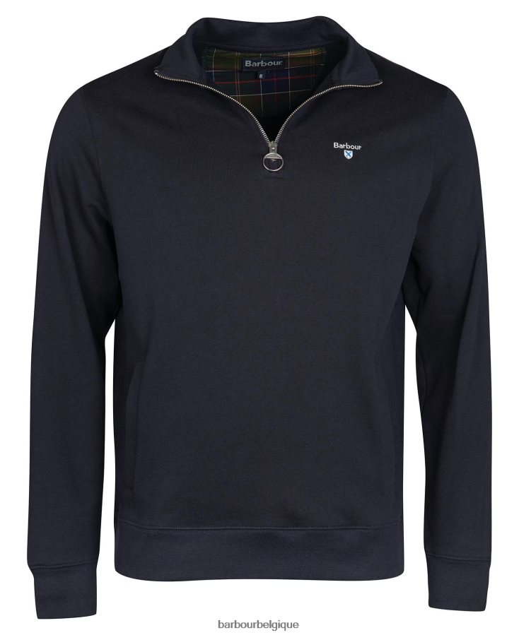 vêtements Barbour pull rothley demi zip marine Hommes T2L6ZP996