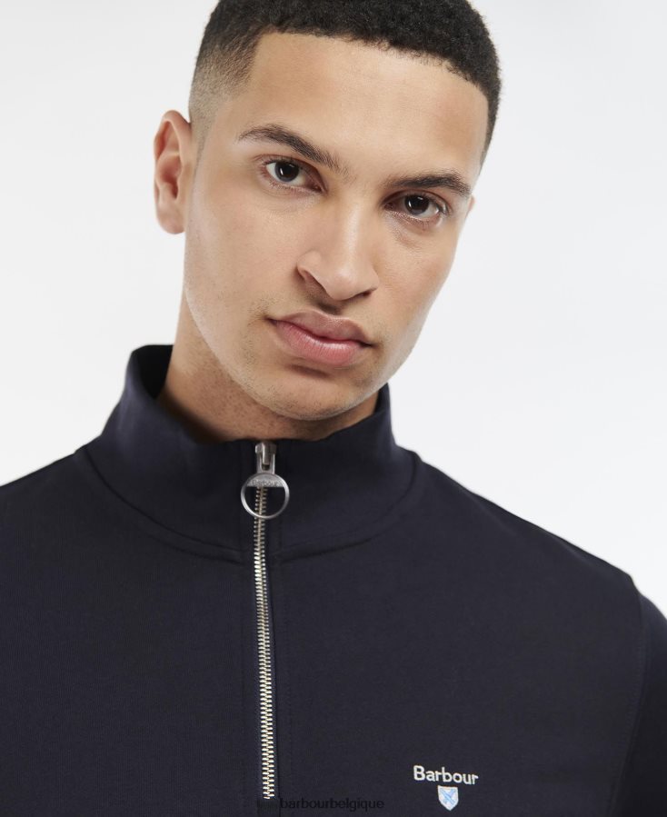 vêtements Barbour pull rothley demi zip marine Hommes T2L6ZP996