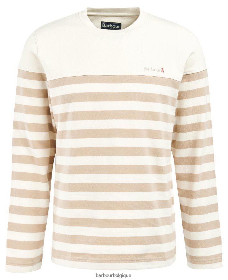 vêtements Barbour équipage de bande de firthmoor olive brûlée Hommes T2L6ZP1011