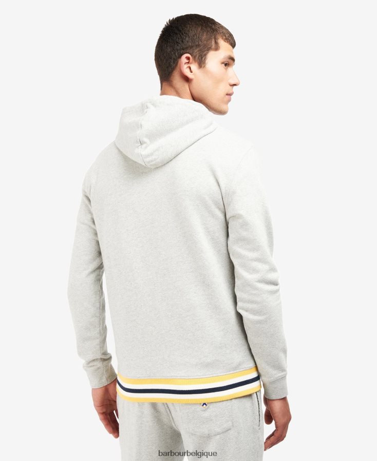 vêtements Barbour sweat à capuche à logo gris chiné Hommes T2L6ZP1027