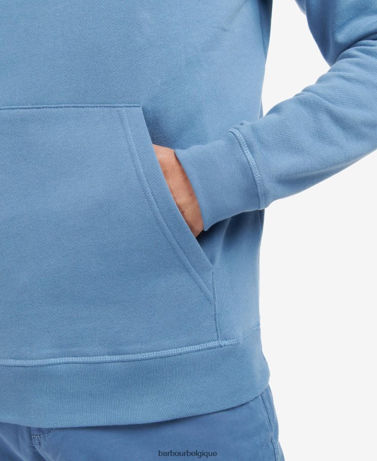 vêtements Barbour sweat à capuche à petit logo noir Hommes T2L6ZP1005