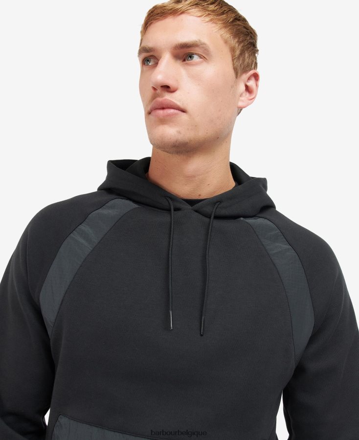 vêtements Barbour sweat à capuche vinnie noir classique Hommes T2L6ZP1043