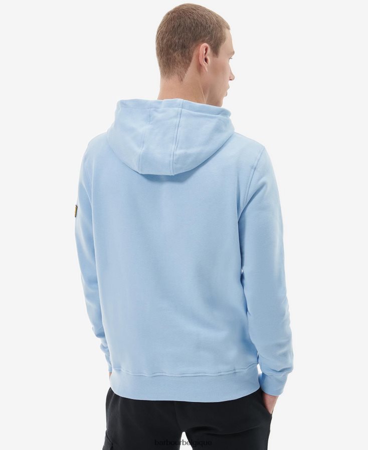 vêtements Barbour sweat à capuche zippé à écusson bleu délavé Hommes T2L6ZP1029
