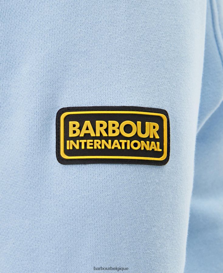 vêtements Barbour sweat à capuche zippé à écusson bleu délavé Hommes T2L6ZP1029