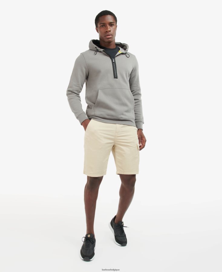 vêtements Barbour sweat à capuche zippé à écusson noir Hommes T2L6ZP1070