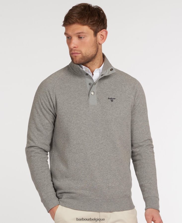 vêtements Barbour sweat demi pression marine Hommes T2L6ZP982