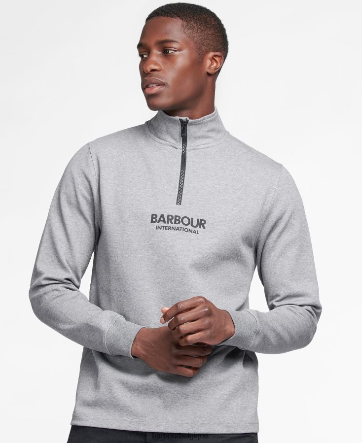 vêtements Barbour sweat demi zip transmission noir Hommes T2L6ZP995