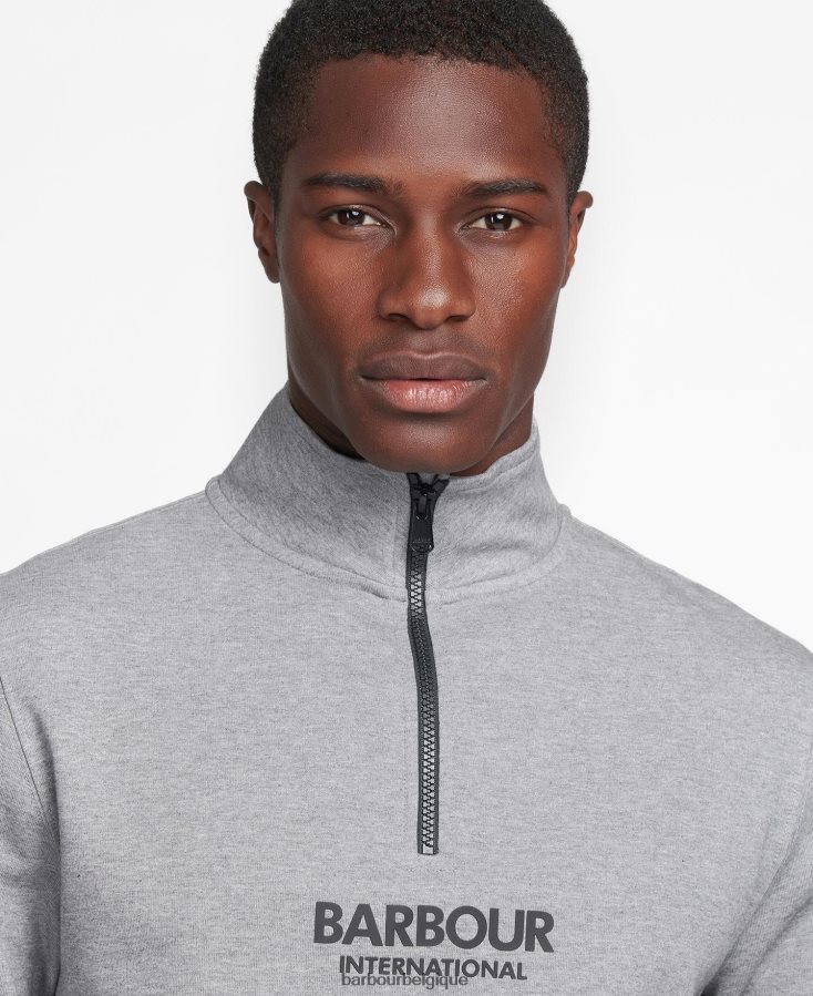 vêtements Barbour sweat demi zip transmission noir Hommes T2L6ZP995