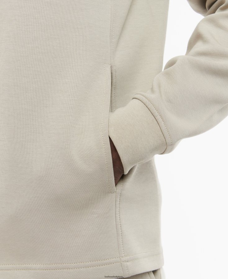 vêtements Barbour sweat à demi-zip wallace béton Hommes T2L6ZP1003