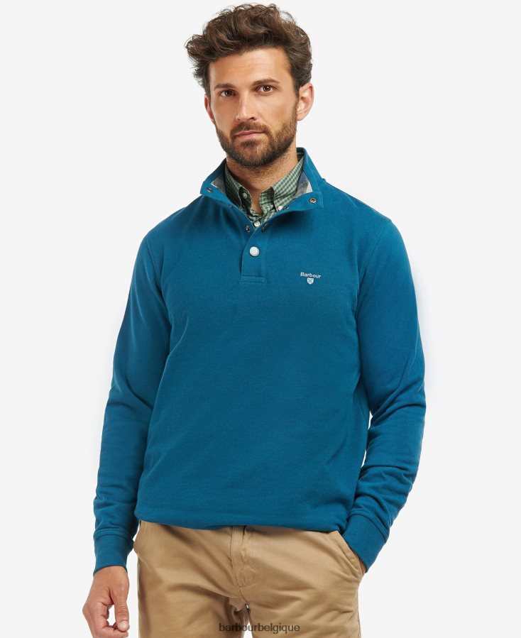 vêtements Barbour sweat egglescliff vert lierre Hommes T2L6ZP1017