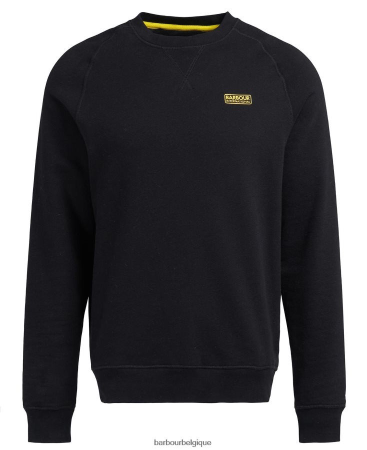vêtements Barbour sweat international col ras du cou essentiel noir Hommes T2L6ZP1010