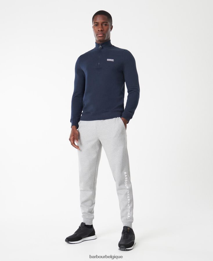 vêtements Barbour sweat international essentiel demi zip noir Hommes T2L6ZP1020