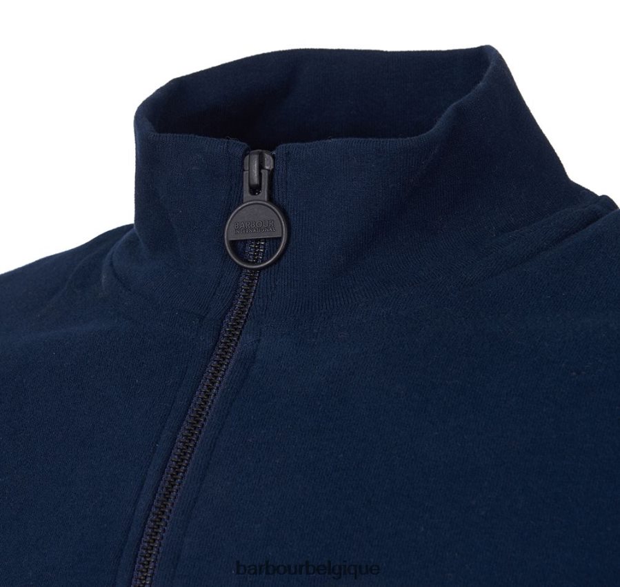 vêtements Barbour sweat international essentiel demi zip noir Hommes T2L6ZP1020