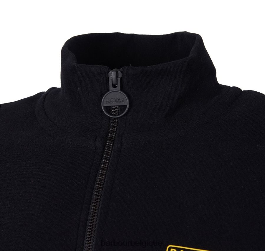 vêtements Barbour sweat international essentiel demi zip noir Hommes T2L6ZP998