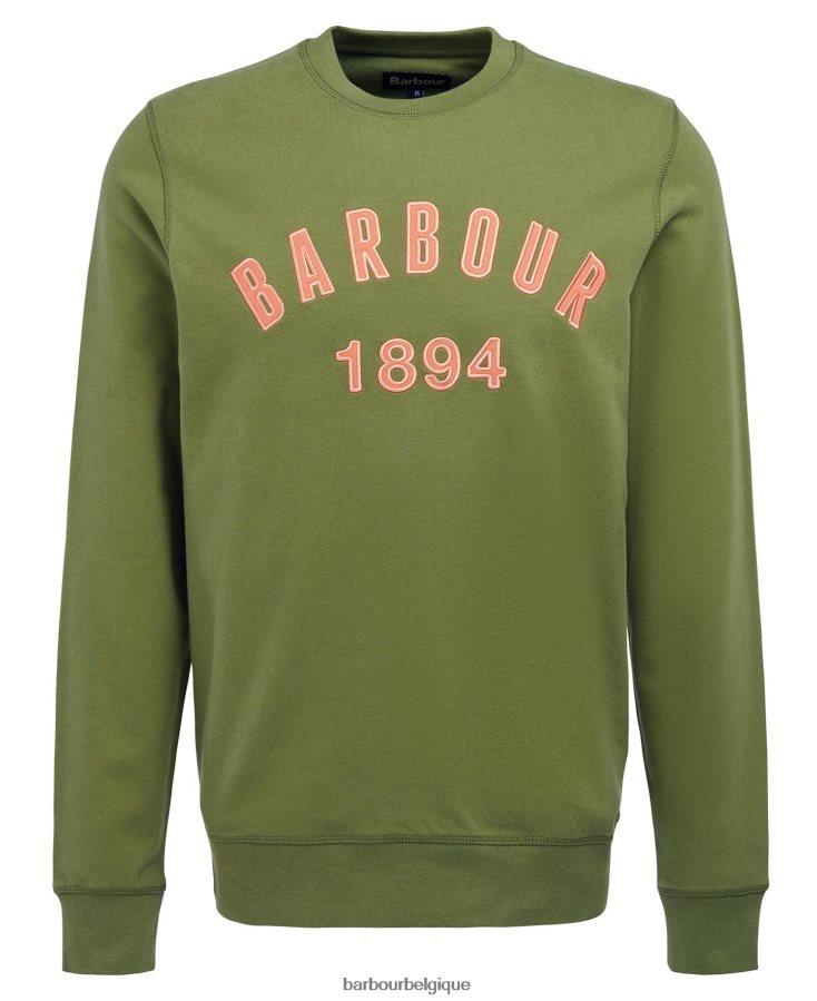 vêtements Barbour sweat john crew olive brûlée Hommes T2L6ZP1018