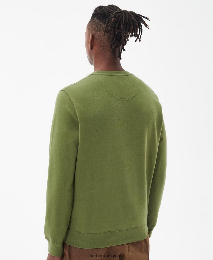 vêtements Barbour sweat john crew olive brûlée Hommes T2L6ZP1018