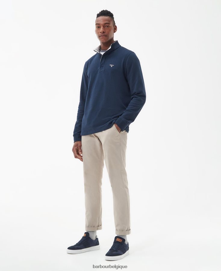 vêtements Barbour sweat kiphill à demi-zip olive brûlée Hommes T2L6ZP981