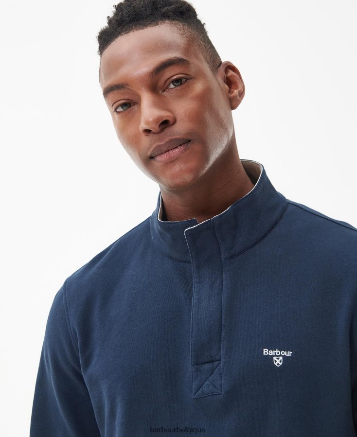 vêtements Barbour sweat kiphill à demi-zip olive brûlée Hommes T2L6ZP981