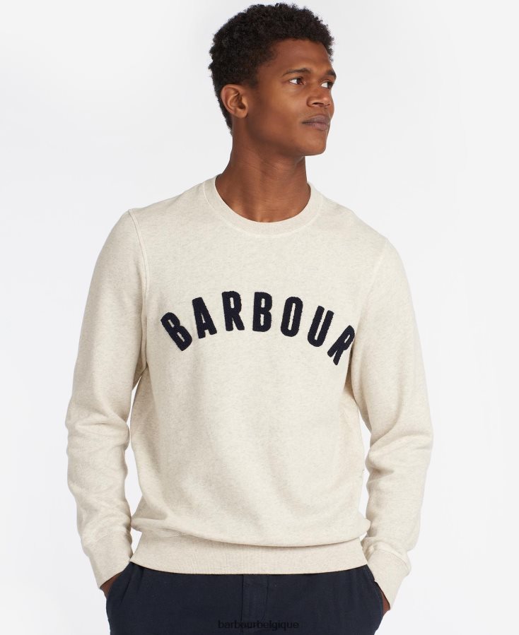 vêtements Barbour sweat à logo gris chiné Hommes T2L6ZP1014