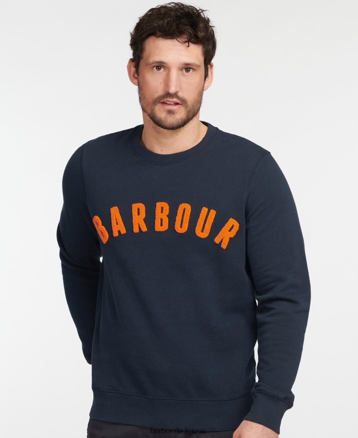 vêtements Barbour sweat à logo marine Hommes T2L6ZP1006