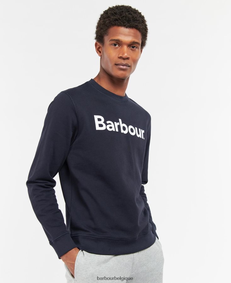 vêtements Barbour sweat à logo marine Hommes T2L6ZP1028