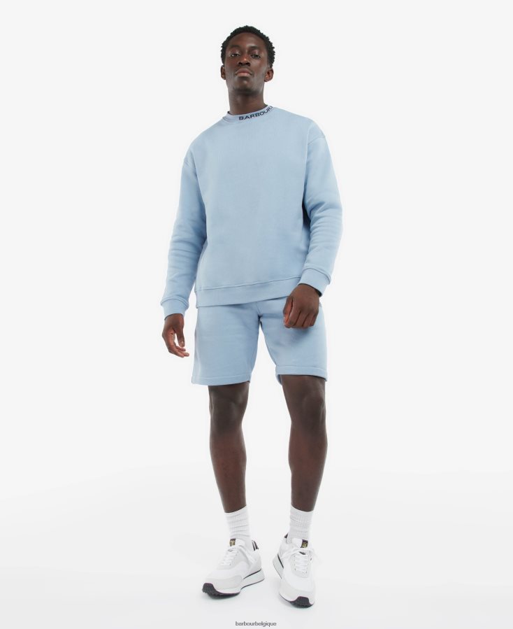 vêtements Barbour sweat régent poudre bleue Hommes T2L6ZP1038