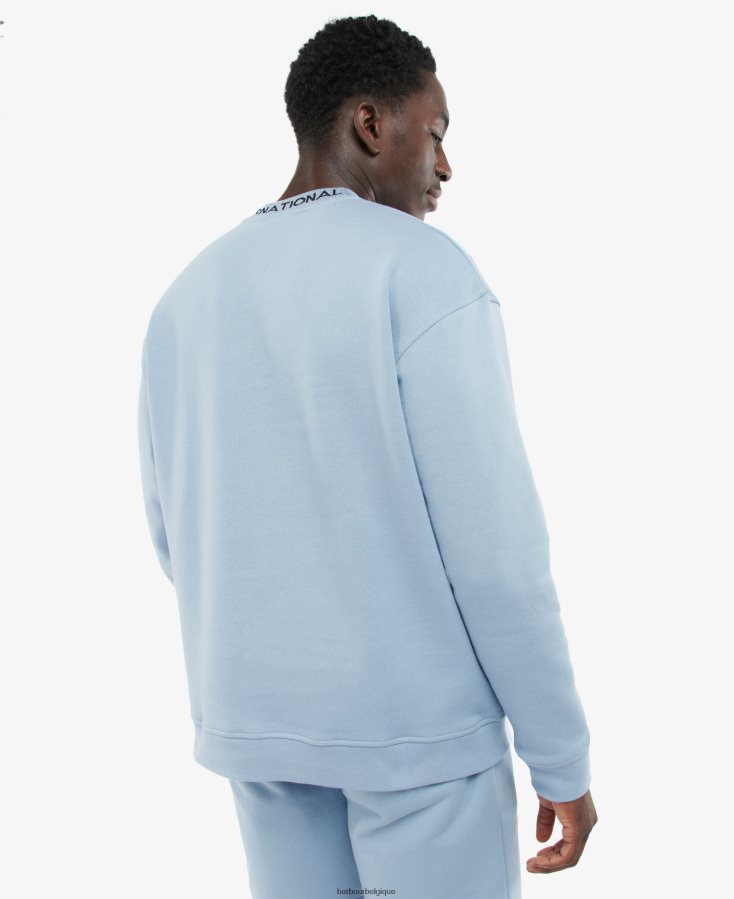 vêtements Barbour sweat régent poudre bleue Hommes T2L6ZP1038