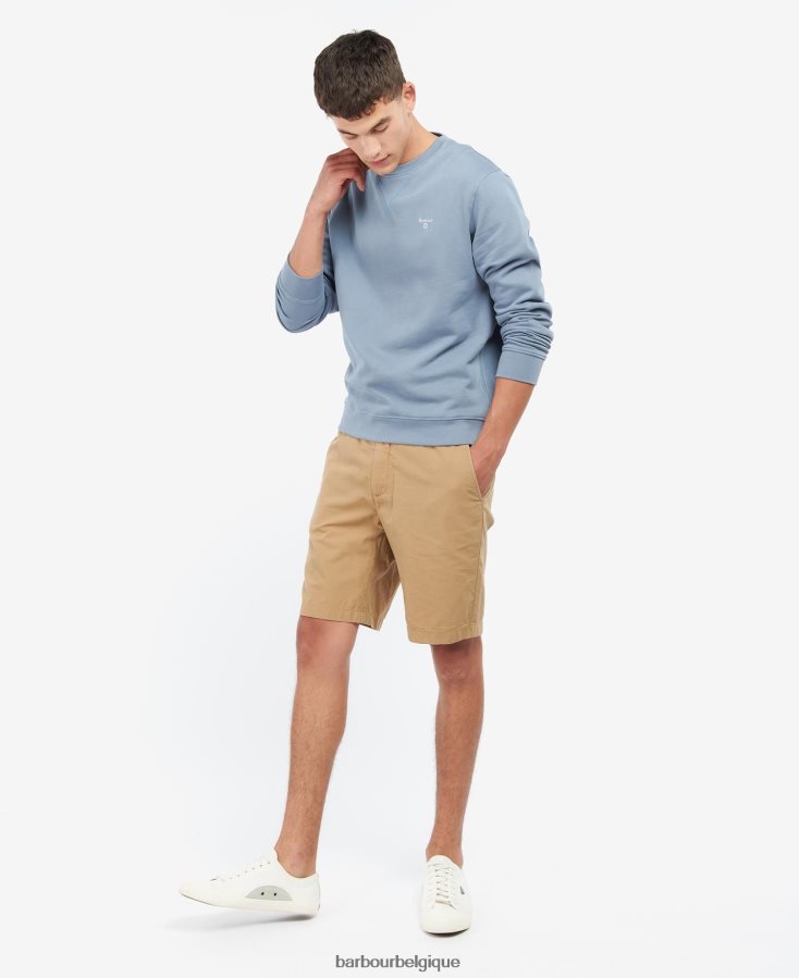 vêtements Barbour sweat ras du cou ridsdale vert agave Hommes T2L6ZP1056