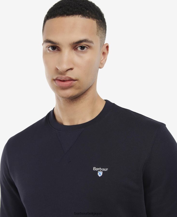 vêtements Barbour sweat ridsdale à col rond noir Hommes T2L6ZP987