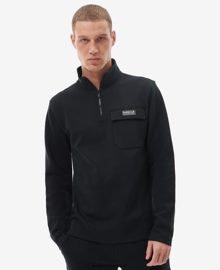 vêtements Barbour sweat voyageur noir classique Hommes T2L6ZP1031