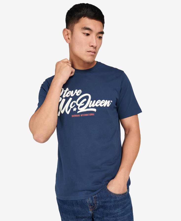 vêtements Barbour murrey t-shirt graphique murmure blanc Hommes T2L6ZP820