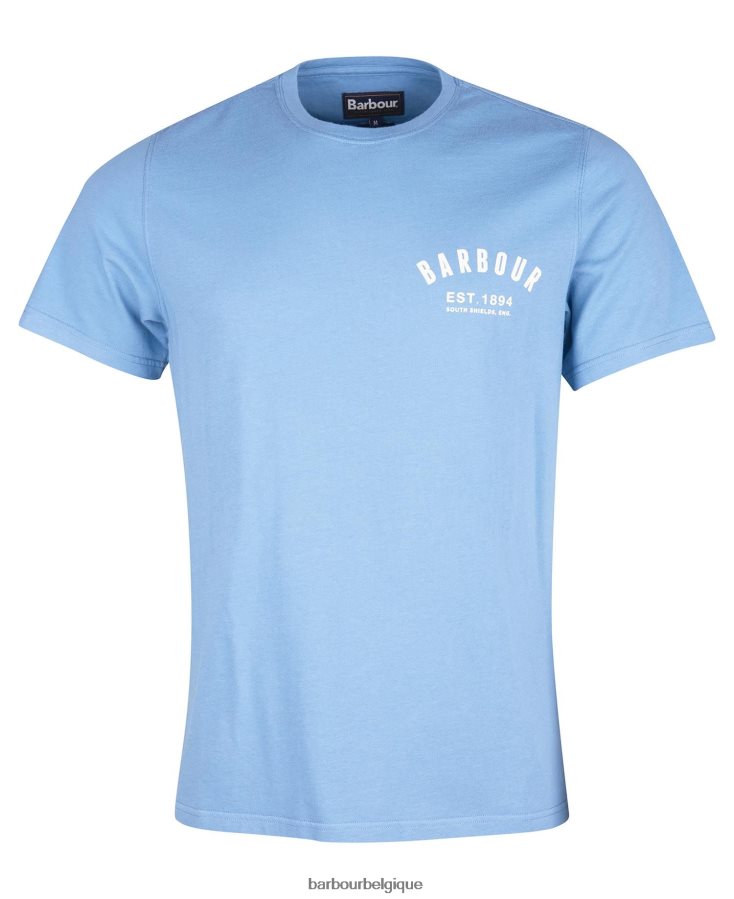 vêtements Barbour t-shirt BCBG menthe poussiéreuse Hommes T2L6ZP774