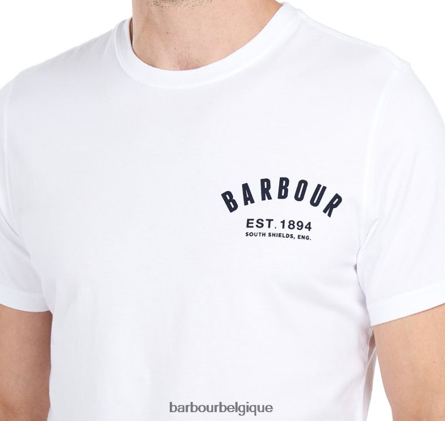 vêtements Barbour t-shirt BCBG menthe poussiéreuse Hommes T2L6ZP809