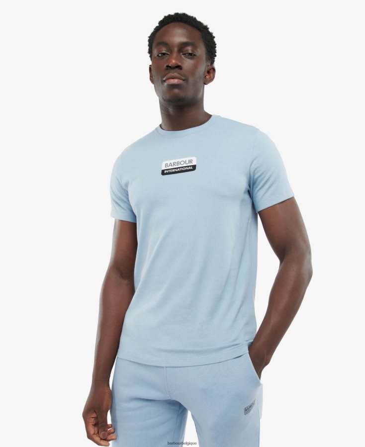 vêtements Barbour t-shirt Bennett poudre bleue Hommes T2L6ZP907