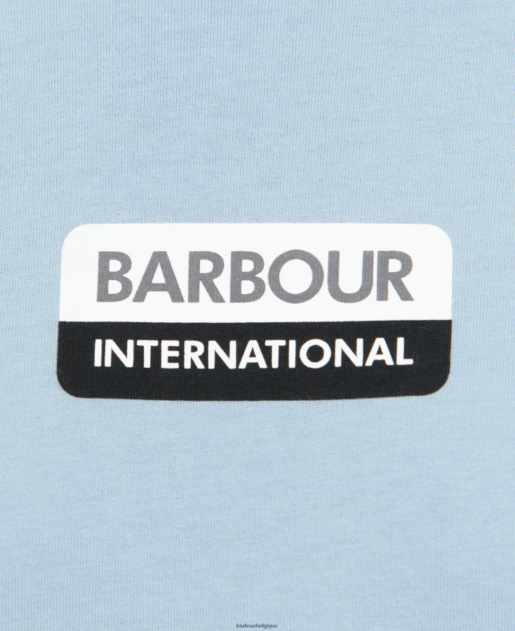 vêtements Barbour t-shirt Bennett poudre bleue Hommes T2L6ZP907