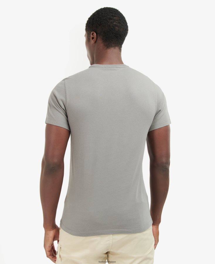 vêtements Barbour t-shirt Bennett poudre bleue Hommes T2L6ZP924