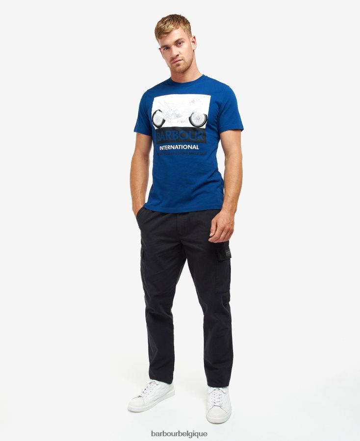 vêtements Barbour t-shirt Whitburn murmure blanc Hommes T2L6ZP940