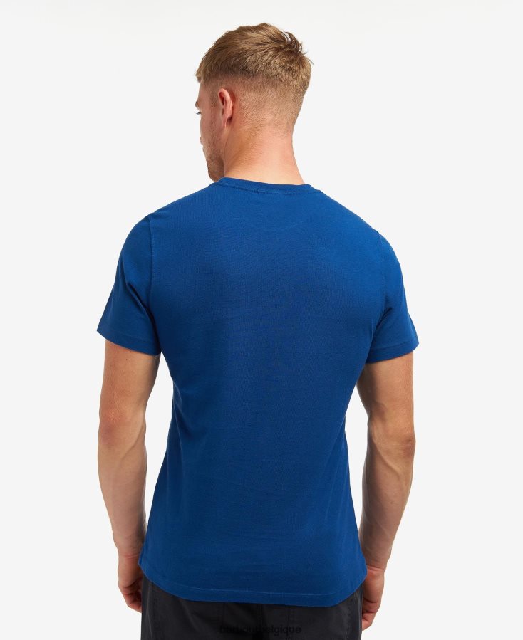 vêtements Barbour t-shirt Whitburn murmure blanc Hommes T2L6ZP940