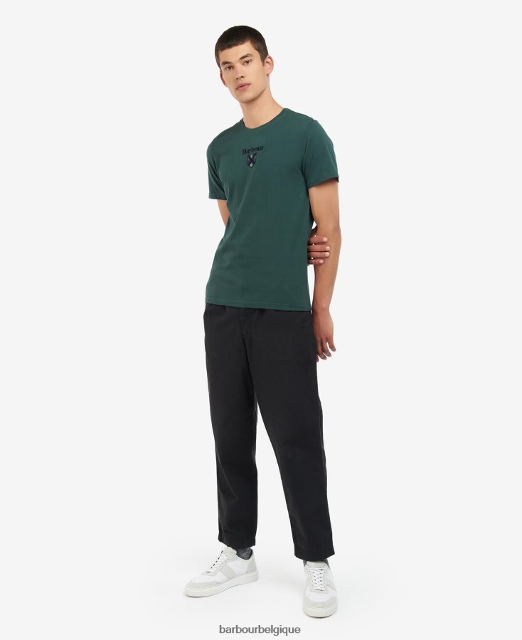 vêtements Barbour t-shirt allensford pignons verts Hommes T2L6ZP888
