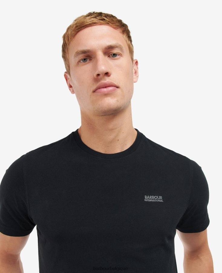 vêtements Barbour t-shirt arche noir classique Hommes T2L6ZP878
