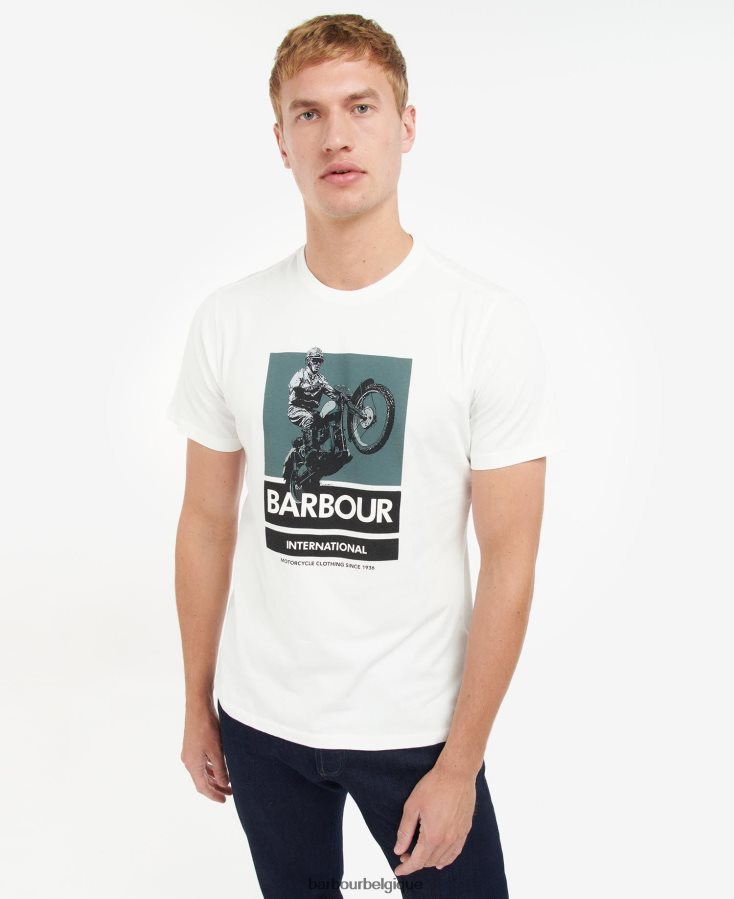 vêtements Barbour t-shirt archie à imprimé graphique noir classique Hommes T2L6ZP941