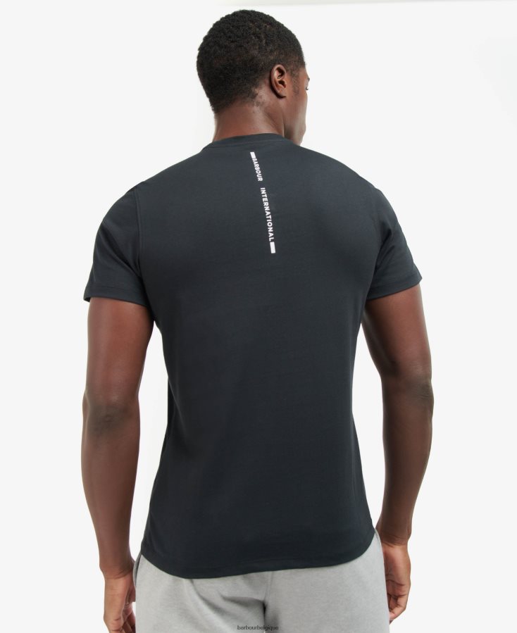 vêtements Barbour t-shirt arthur noir classique Hommes T2L6ZP830