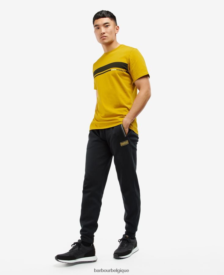 vêtements Barbour t-shirt bennett écorce de moutarde Hommes T2L6ZP973