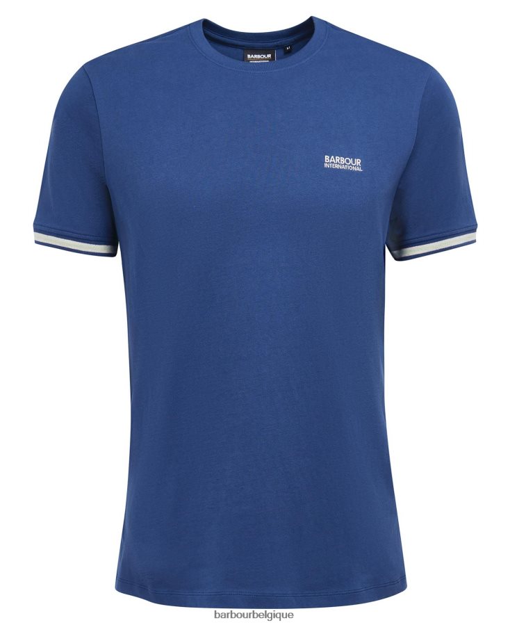 vêtements Barbour t-shirt à bout de couple murmure blanc Hommes T2L6ZP887