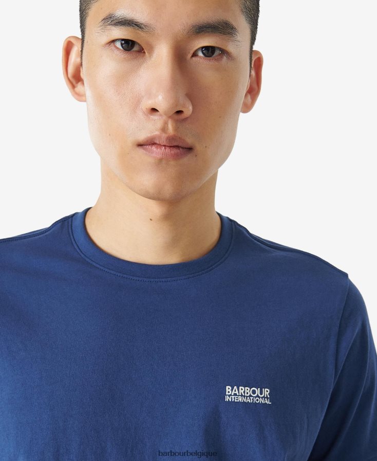 vêtements Barbour t-shirt à bout de couple murmure blanc Hommes T2L6ZP887