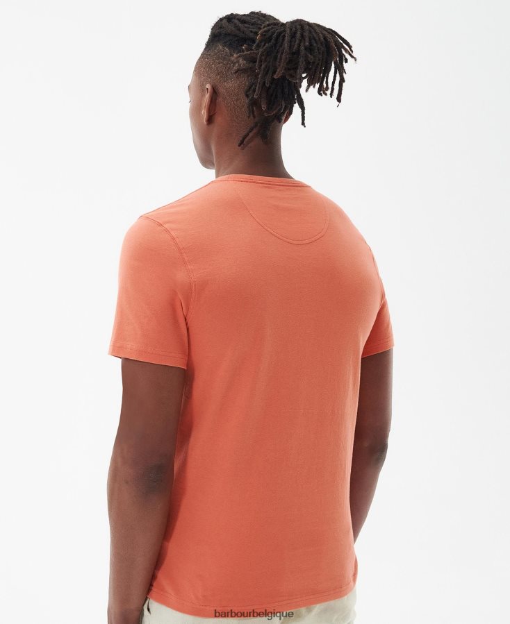 vêtements Barbour t-shirt brairton craie bleue Hommes T2L6ZP772